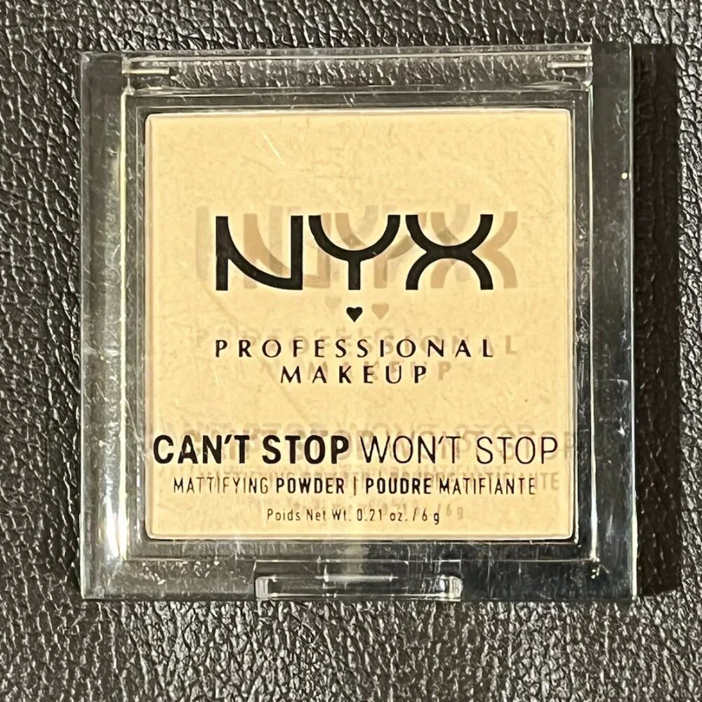 NEW NYX Can't Stop Won't Stop Mattifying Pressed Powder, FAIR